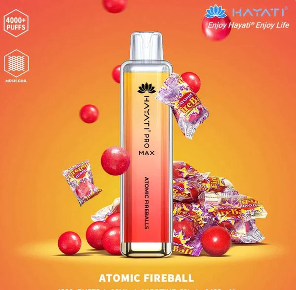 atomic fireball hayati pro max 4000 puffs disposable vape