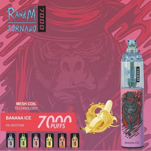 banana ice r and m tornado 7000 disposable Vape