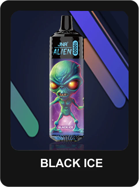 the JNR Alien 10000 Puffs in Dragon ice flavor