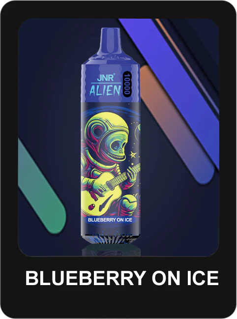 Enjoy the JNR Alien 10000 Puffs in Black blueberry on ice flavor