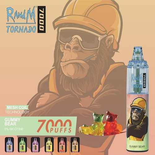 gummy bear r and m tornado 7000 disposable Vape