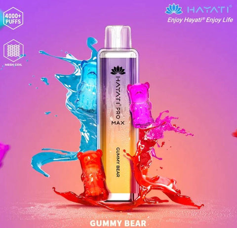 gummy bear hayati pro max 4000 puffs disposable vape