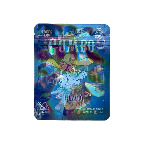 Mylar Gumbo Printed Zip Bag 3.5g Large