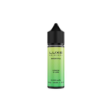 0mg LUXE 50ml Shortfill (50VG/50PG) - 5 Pack