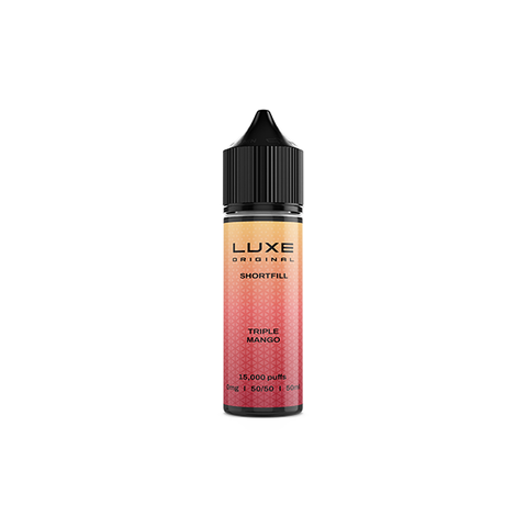 0mg LUXE 50ml Shortfill (50VG/50PG) - 5 Pack