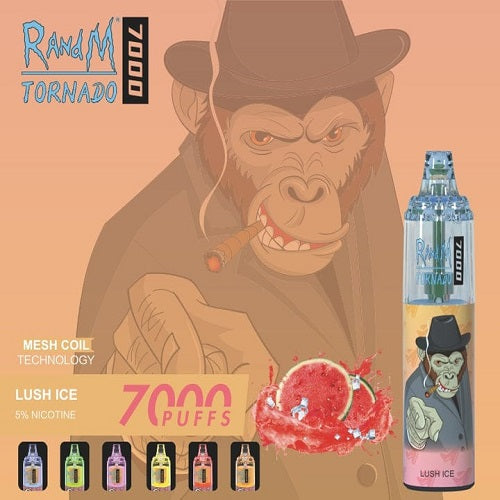 lush ice r and m tornado 7000 disposable Vape