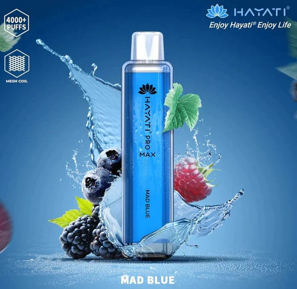 mad blue hayati pro max 4000 puffs disposable vape