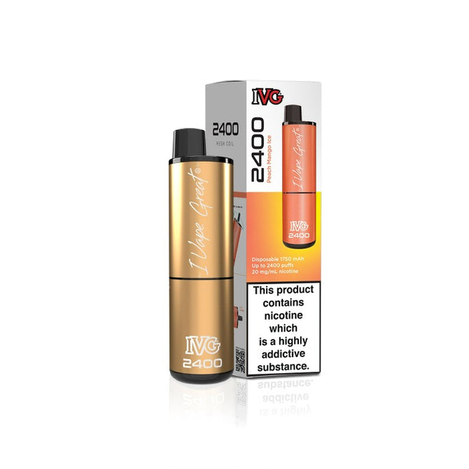 peach mango ice Ivg 2400 Puffs Disposable Vape