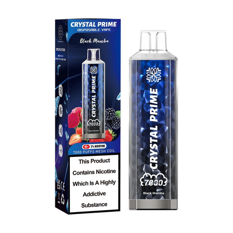 Crystal Prime 7000 Puff Disposable Vape 3D Effects