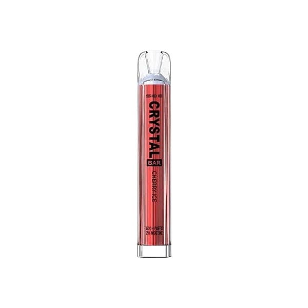 cherry ice SKE crystal 600 puffs disposable vape bar 