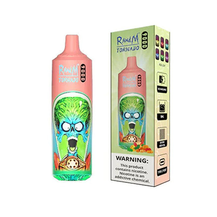 gummy bear r and m tornado 9000 disposable vape pod