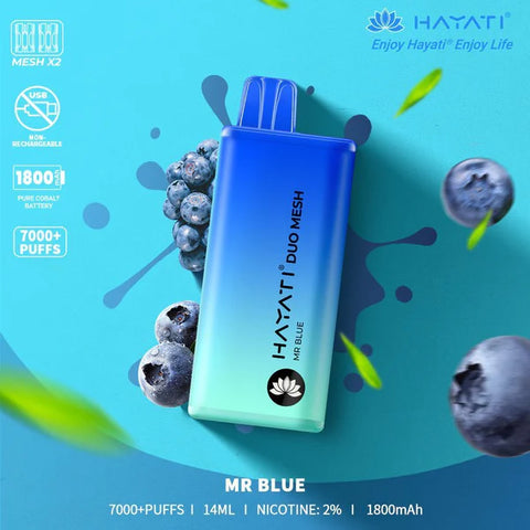 Hayati Duo Mesh 7000 Puffs Disposable Vape £10.98