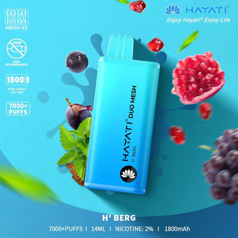 Hayati Duo Mesh 7000 Puffs Disposable Vape £10.98