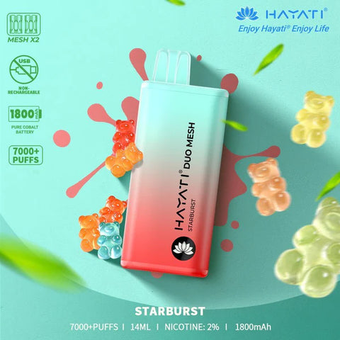 Hayati Duo Mesh 7000 Puffs Disposable Vape £10.98