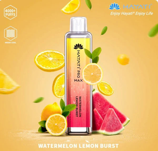 Watermelon Lemon Burst hayati pro max 4000 puffs disposable vape