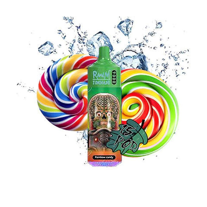 rainbow candy r and m tornado 9000 disposable vape pod