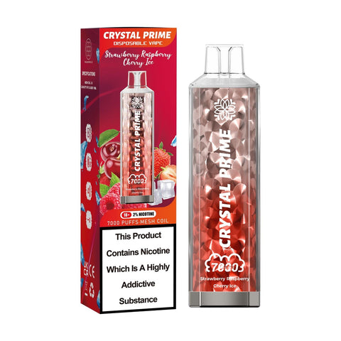 Crystal Prime 7000 Puff Disposable Vape 3D Effects