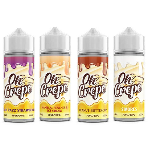 0mg Oh Crepe 100ml Shortfill (70VG/30PG)