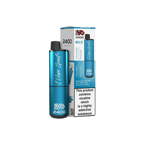 20mg I VG 2400 Disposable Vapes 2400 Puffs - 4 in 1 Edition